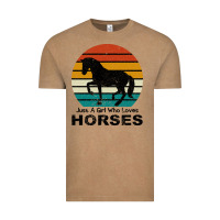 Vintage Coffee Just A Girl Who Loves Horses Vintage Tee - Bettercallsaul