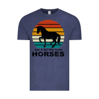 Vintage Denim Just A Girl Who Loves Horses Vintage Tee - Bettercallsaul