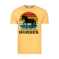 Vintage Mustard Just A Girl Who Loves Horses Vintage Tee - Bettercallsaul