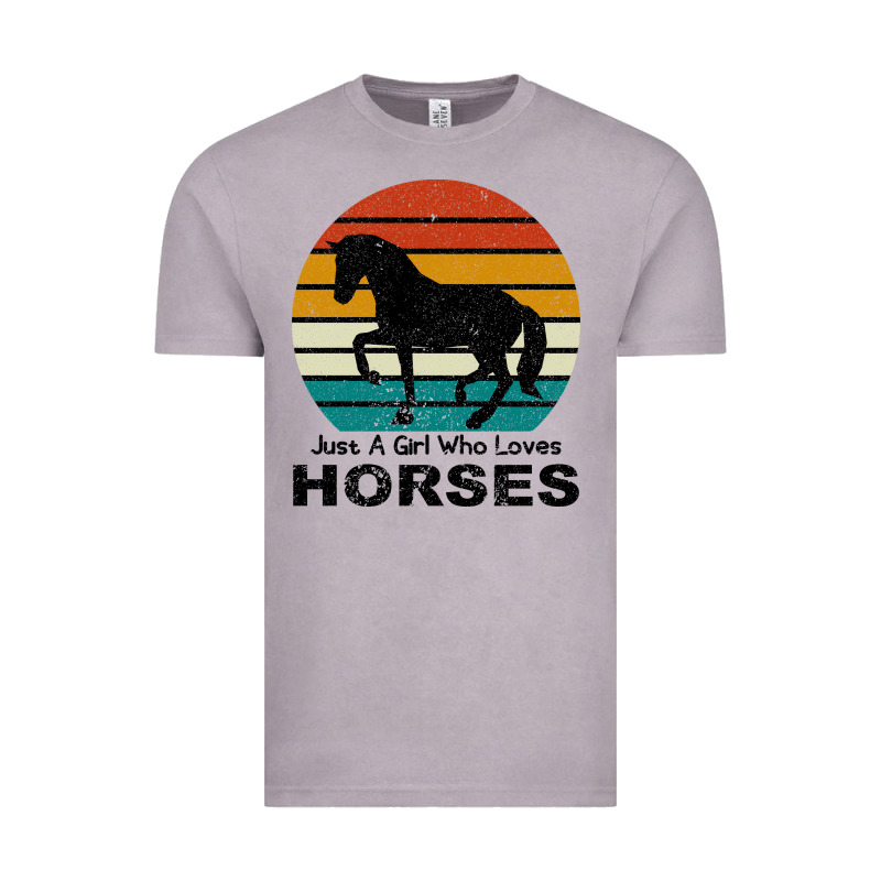 Just A Girl Who Loves Horses Vintage Tee by Bettercallsaul | Teevron