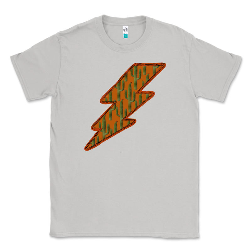 Western Cactus Lightning Orange Background Classic Tee by Bettercallsaul | Teevron