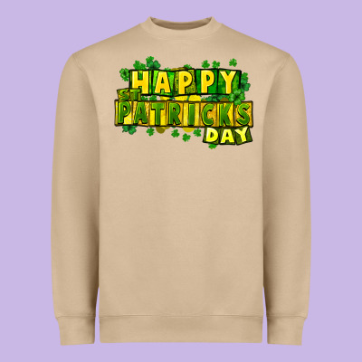 Happy St. Patrick's Day Heavyweight Sweatshirt Designed By Howdyjamesfarm