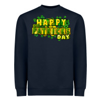 Navy Happy St. Patrick's Day Heavyweight Sweatshirt - HowdyJamesFarm