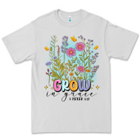 Dove Grey grow in grace Premium Tee - MaliasSmallBusiness