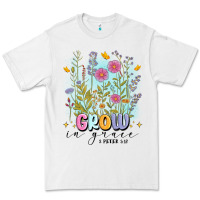 White grow in grace Premium Tee - MaliasSmallBusiness