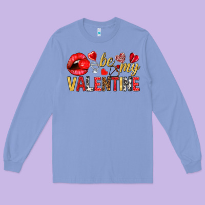 Be My Valentine Valentine's Day Long Sleeve Tee Designed By Howdyjamesfarm