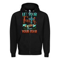 Black Let Your Faith Be Bigger Than Your Fear Zipper Hoodie - BundleAndBundleShop
