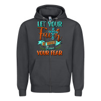 Smoke Let Your Faith Be Bigger Than Your Fear Zipper Hoodie - BundleAndBundleShop