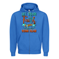 True Royal Let Your Faith Be Bigger Than Your Fear Zipper Hoodie - BundleAndBundleShop
