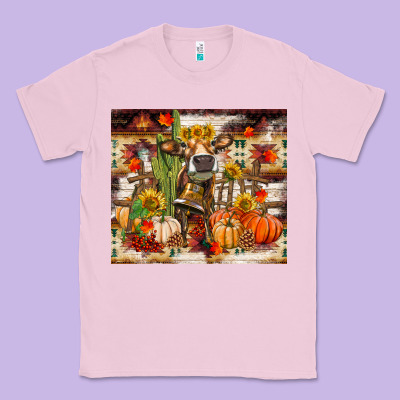 Fall Heifer Cow Classic Tee Designed By Ranaportraitstore