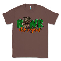 Chestnut Rawr Dinosaur Classic Tee - LillyAllenDesigns