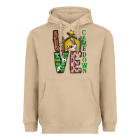 Mushroom Love Come Down Heavyweight Hoodie - CowhideDigitalArt