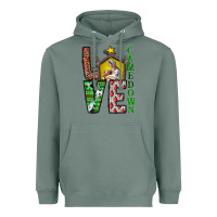 Sage Love Come Down Heavyweight Hoodie - CowhideDigitalArt