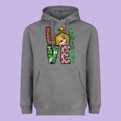 Love Come Down Heavyweight Hoodie Designed By Cowhidedigitalart
