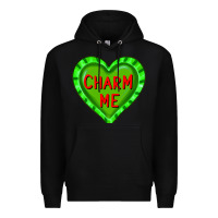 Black valentine's day hearts Premium Hoodie - FaDigitalArtStudio