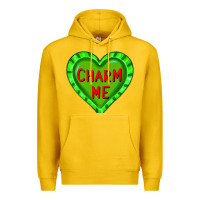 Lemon valentine's day hearts Premium Hoodie - FaDigitalArtStudio