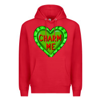 Red valentine's day hearts Premium Hoodie - FaDigitalArtStudio