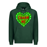 Sports Green valentine's day hearts Premium Hoodie - FaDigitalArtStudio