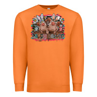 Carrot Happy Easter Premium Sweatshirt - CowhideDigitalArt