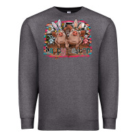 Charcoal Heather Happy Easter Premium Sweatshirt - CowhideDigitalArt