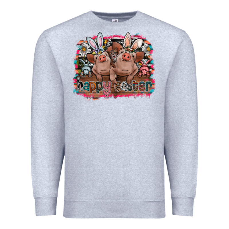 Happy Easter Premium Sweatshirt by CowhideDigitalArt | Teevron