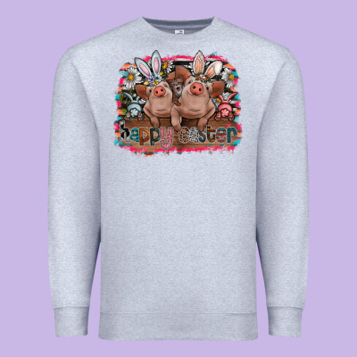 Happy Easter Premium Sweatshirt Designed By Cowhidedigitalart