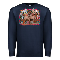 Navy Happy Easter Premium Sweatshirt - CowhideDigitalArt