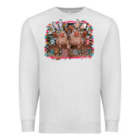 Oatmeal Heather Happy Easter Premium Sweatshirt - CowhideDigitalArt