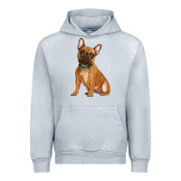 Heather Grey french bulldog Urban Hoodie - Artiststas