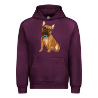 Mauve Wine french bulldog Urban Hoodie - Artiststas