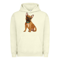 Pigment Pistachio french bulldog Urban Hoodie - Artiststas