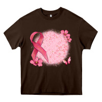 Customized Breast Cancer Ribbon And Background Heavy Core Tee | Teevron