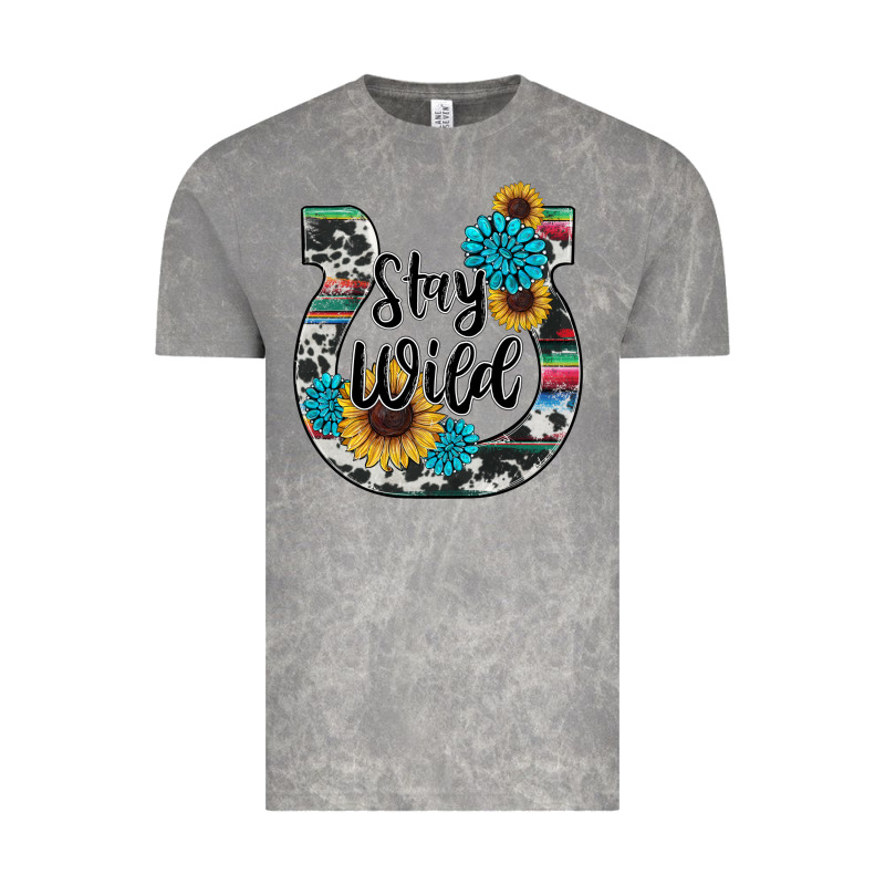 Western Stay Wild Horsesho Vintage Tee by RanaPortraitStore | Teevron