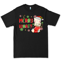 Black merry what christmas cat Premium Tee - MaliasSmallBusiness