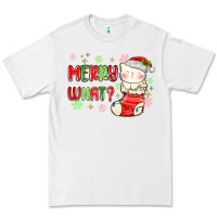 White merry what christmas cat Premium Tee - MaliasSmallBusiness