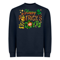 Navy Happy St. Patrick's Day Heavyweight Sweatshirt - HowdyJamesFarm
