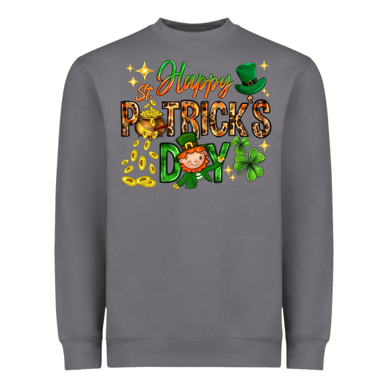 Happy St. Patrick's Day Heavyweight Sweatshirt by HowdyJamesFarm | Teevron