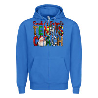 True Royal Santa's Favorite Tennis Coach For Christmas Zipper Hoodie - FaDigitalArtStudio