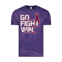 Cloud Purple Go Burgundy Fifht Hard Win The Fight Vintage Tee - Bettercallsaul