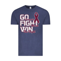 Vintage Denim Go Burgundy Fifht Hard Win The Fight Vintage Tee - Bettercallsaul