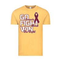 Vintage Mustard Go Burgundy Fifht Hard Win The Fight Vintage Tee - Bettercallsaul