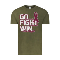 Vintage Olive Go Burgundy Fifht Hard Win The Fight Vintage Tee - Bettercallsaul