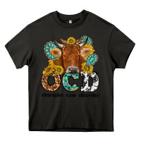 Asphalt obsessive cow disorder Heavy Core Tee - NancyCooperArtShop