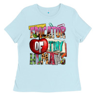 Baby Blue educator of tiny humans Ladies Tee - NancyCooperArtShop