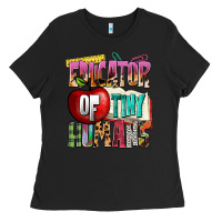 Black educator of tiny humans Ladies Tee - NancyCooperArtShop