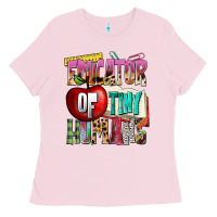 Bubblegum Pink educator of tiny humans Ladies Tee - NancyCooperArtShop