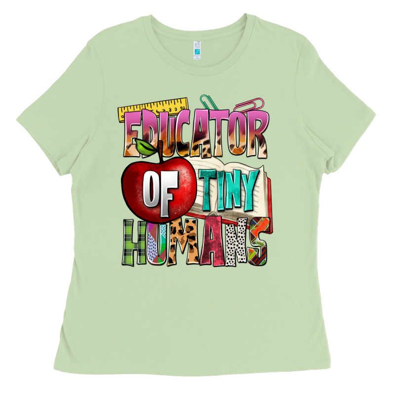 Educator Of Tiny Humans Ladies Tee by NancyCooperArtShop | Teevron