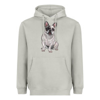 Moon Dust white black french bulldog Heavyweight Hoodie - LillyAllenDesigns