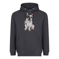 Smoke white black french bulldog Heavyweight Hoodie - LillyAllenDesigns
