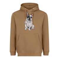 Toasted Coconut white black french bulldog Heavyweight Hoodie - LillyAllenDesigns